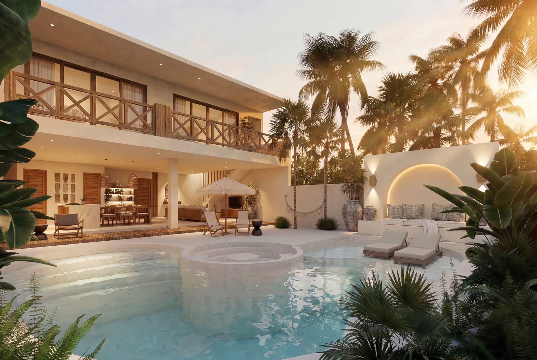 Ocean view villa in nusa lembongan